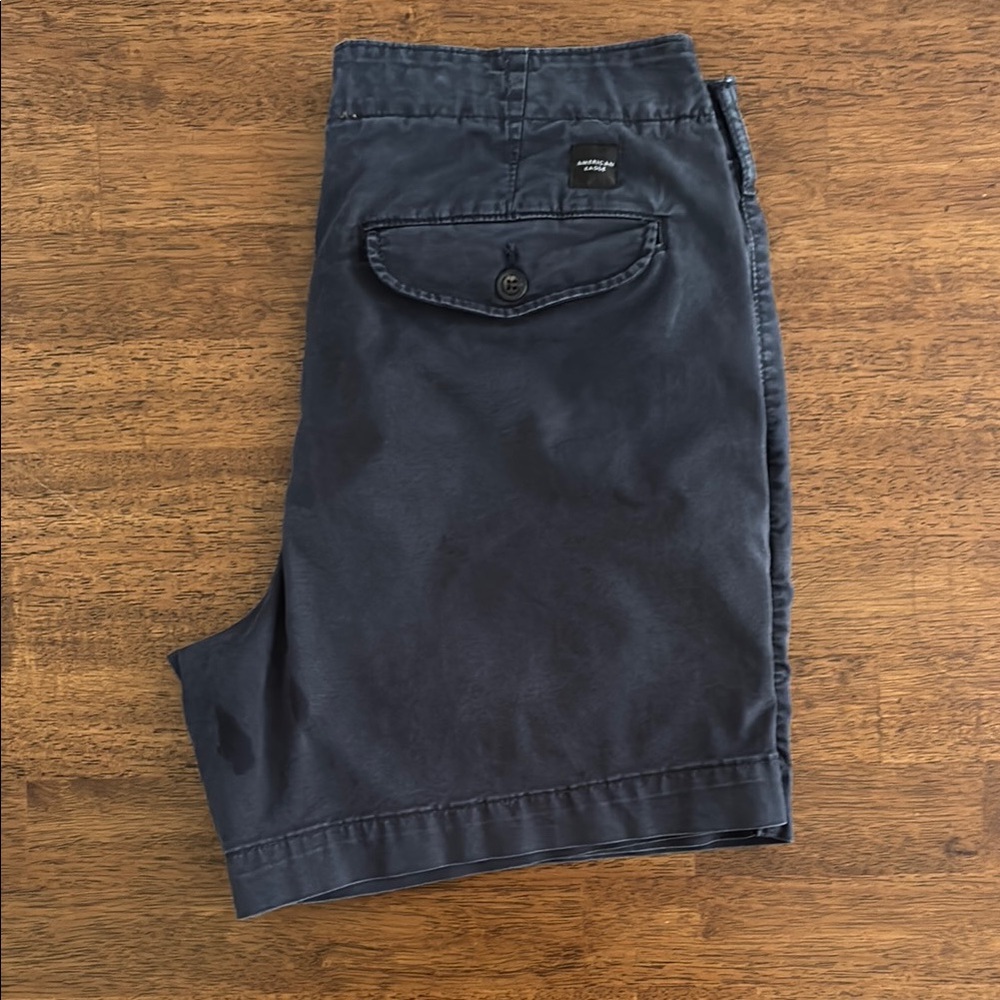 American Eagle Outfitters Blue Flat Front Shorts